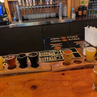 Flight of all ten beers