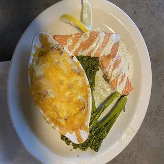 Cedar Plank Salmon Dinner