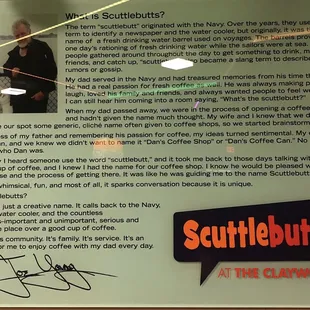 Story of Scuttlebutts name