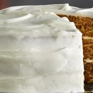 a slice of carrot cake