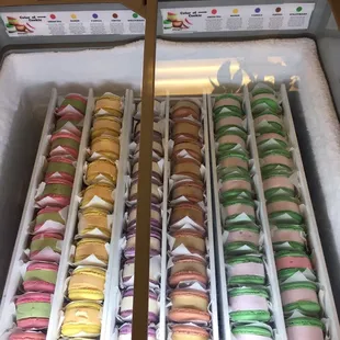 Pre-made macaron ice cream sandwiches