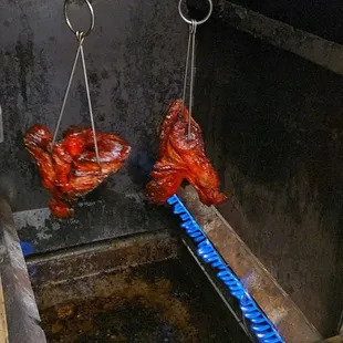 Behind the scene BBQ pork