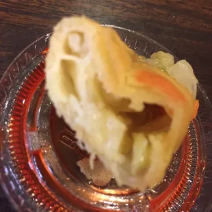 Inside of their so called egg roll that was soft and mushy inside ewww!