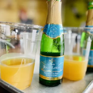 Peach Lavender Mimosas