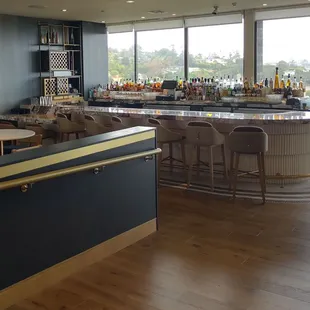 Partial view of the bar and lounge area