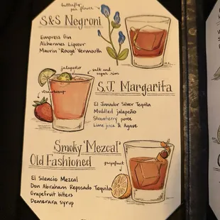 Cocktail menu (3/24)