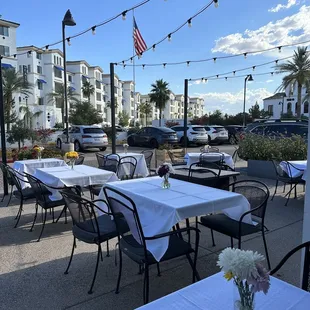 Outside dining area