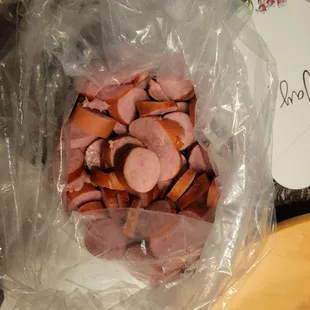 1 lb of the sausage