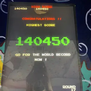 Classic Arcade Games high score!