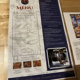 the menu