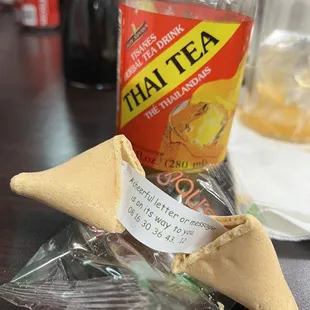 All the food is incredible! Love the Thai tea and the fortune cookies . Also service is amazing