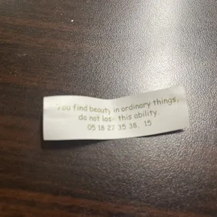 Fortune....?