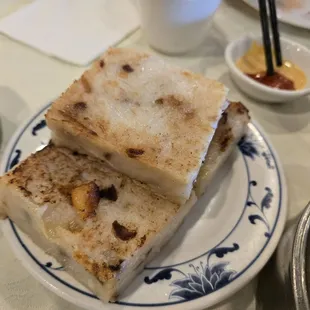 Pan Fried Turnip Cake - so bad that we had to return it