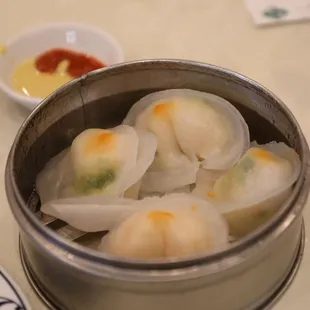 Instagram: @eat_saw_telle Scallop and Shrimp Dumplings