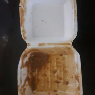 That&apos;s what my beans came in and my rice horrible service do not recommend to anybody to go eat there at all