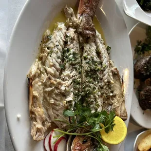 Grilled snapper