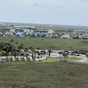 View of some houses behind the sandpiper
