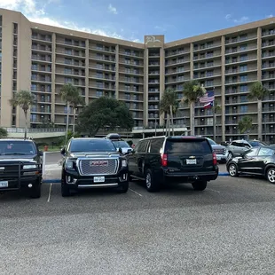 From the parking lot