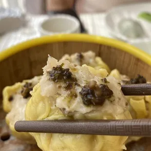 Siu Mai - A classic stable of Dim Sum. This version has truffle toppings which is not traditional but still hella tasty.