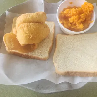 a plate of food on a table