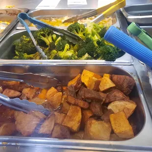 Roasted Potatoes, Broccoli, and Cabbage