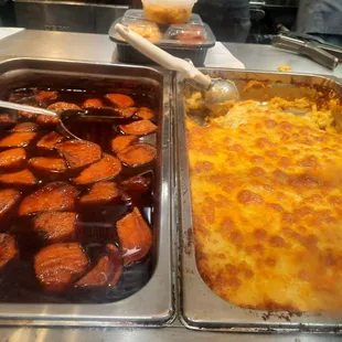 Sweet Potatoes and their famous Mac &amp; Cheese