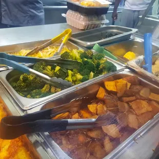 Cabbage, broccoli, &amp; roasted/mashed potatoes