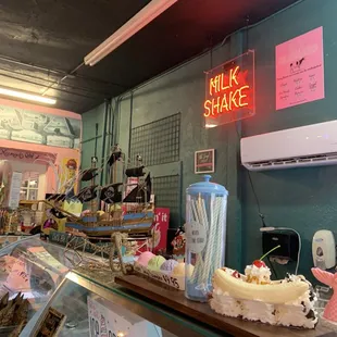 a variety of desserts