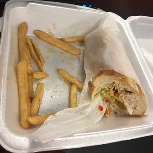 Turkey sandwich meal