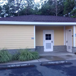 One restroom/shower facility for each section.