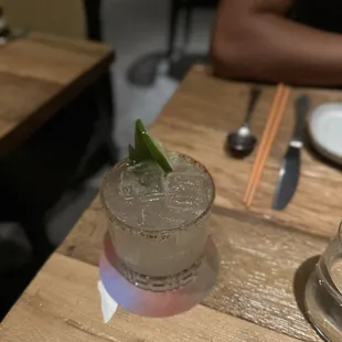 Spicy pineapple margarita