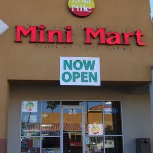 the front of the store