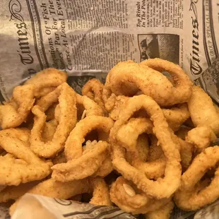 Crispy Fried Calamari Rings