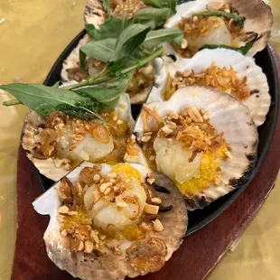 Grilled King Scallop with Fish Eggs
