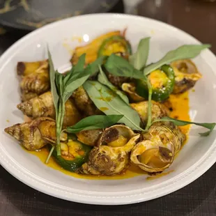 Escargot with Tamarind Sauce