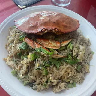 Stir Fried Glass Noodle (Mien xao cua or tom)