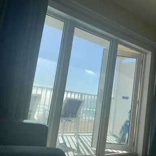 View from oceanfront room on 4th floor