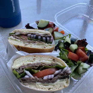 Roast Beef and Jack Cheese Sandwich