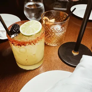Tulum Margarita, Fig Old Fashion (both $11 at Happy Hour)