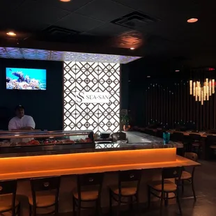 Sushi bar from entrance view