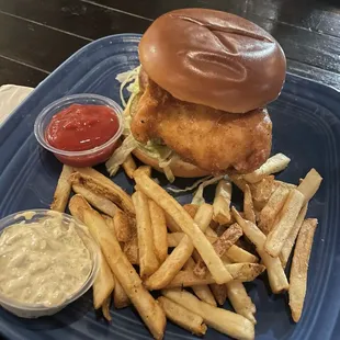 Grouper Sandwich &amp; Fries
