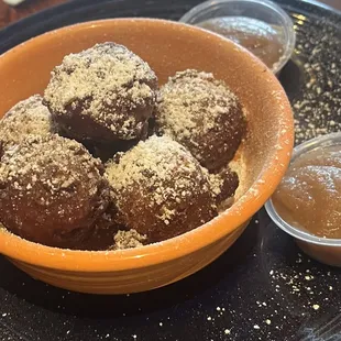 hushpuppies with apple butter