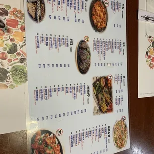 menu, sushi and sashimi