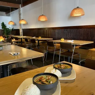 Green Curry and Panang Curry lunch specials