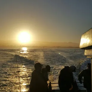 Early morning fishing on the sea wolf