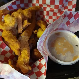 food, fish and chips