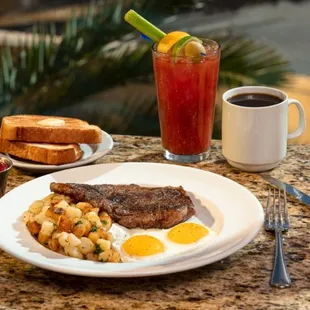 steak, food