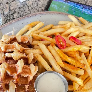 Chicken and Waffle Sandwich