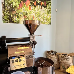 a coffee roasting machine