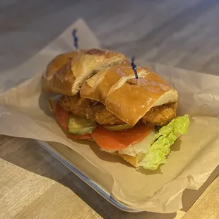 Fried Prawn Po Boy